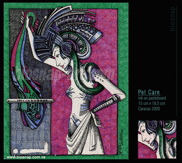 "Pet Care" 2000, Mi primer personaje con elementos  bio-mecánicos